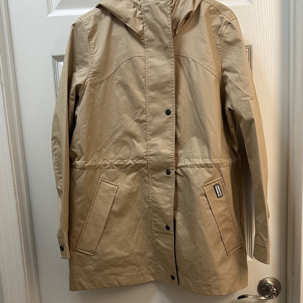 SOLD - Hunter Tan Water Resistant Cotton Smock Jacket for Women